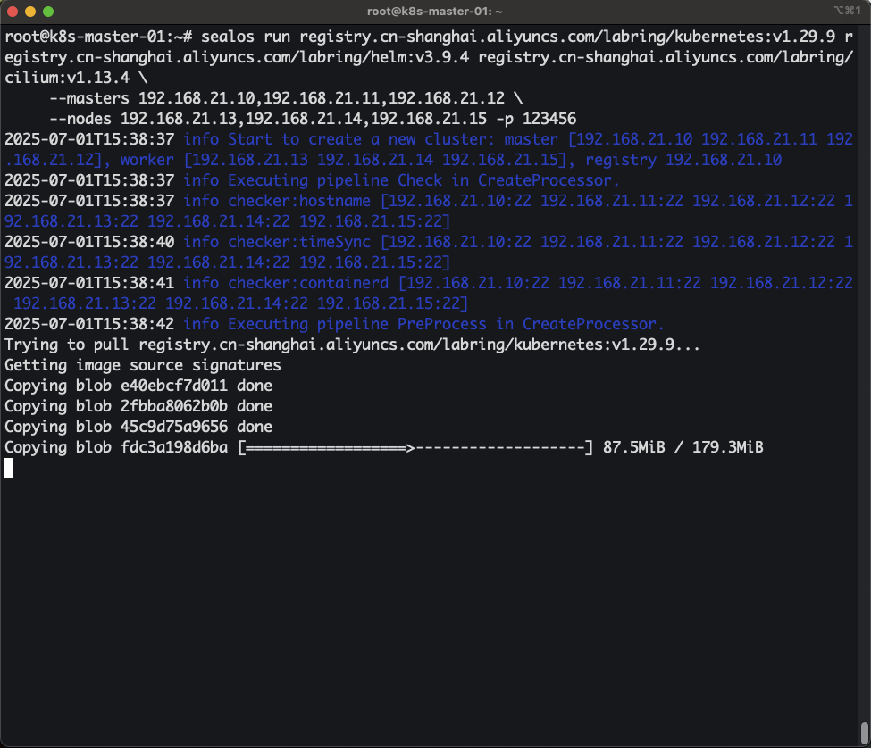 使用Sealos 命令行工具快速构建Kubernetes