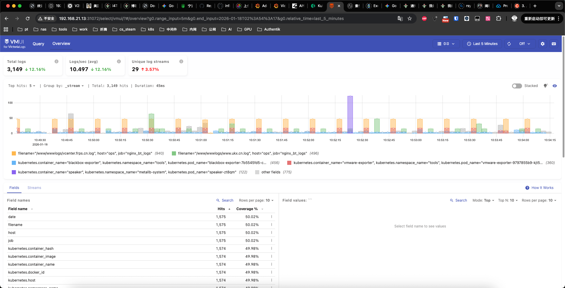 初试VictoriaLogs集群采集Kubernetes Pod日志