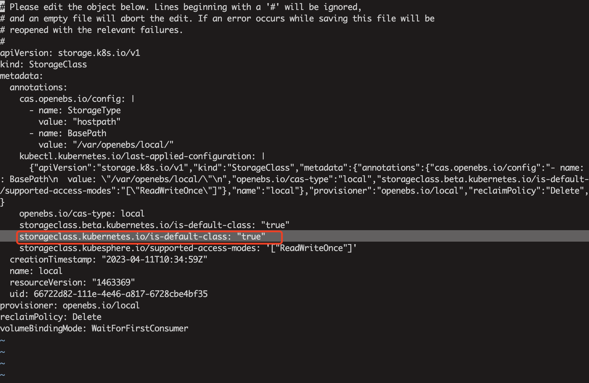 Kubernetes v1 26 storageclass i4t